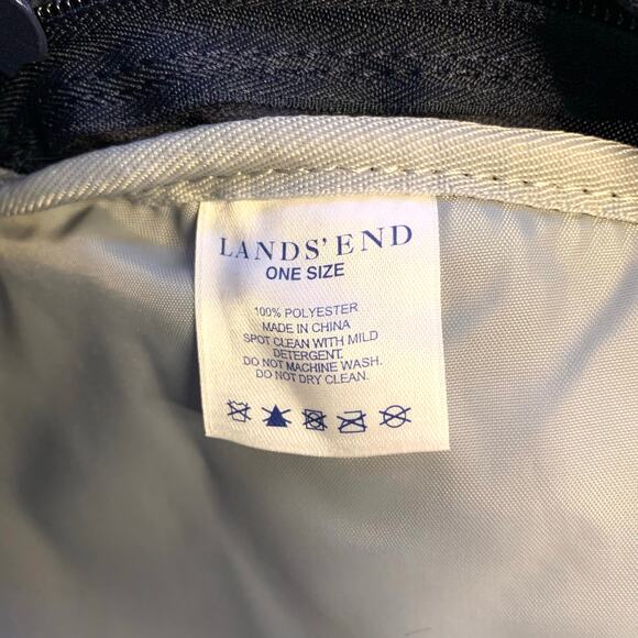 Land’s End Green, Black Backpack, Laptop Sleeve, Two Compartments, Bottle Holder - Picture 10 of 12